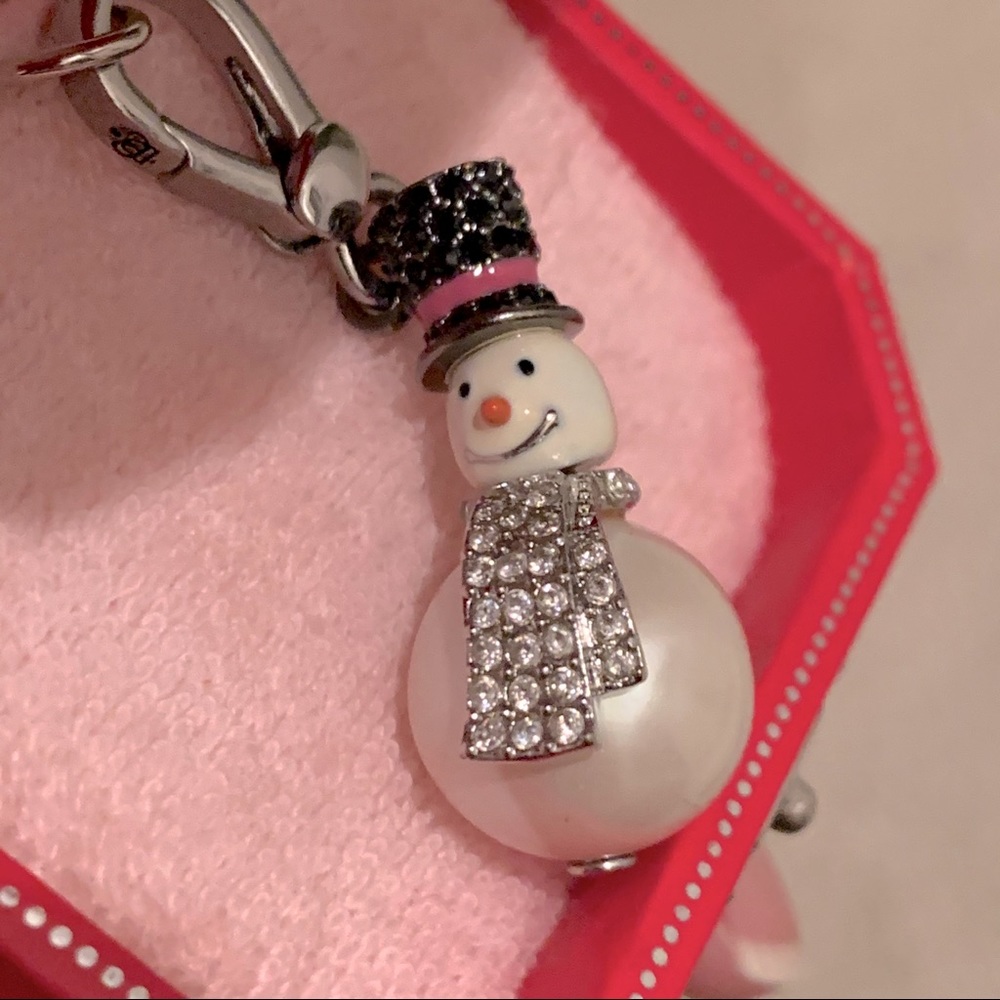 NIB Juicy Couture Silver Snowman charm